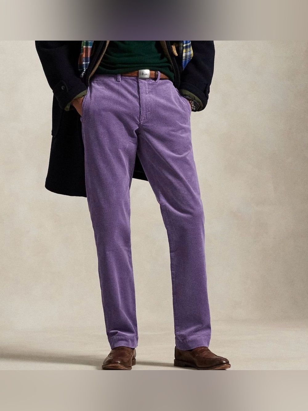 NWT POLO Ralph Lauren Bedford Straight Corduroy 40 x 30 Flat Front Chino Preppy - Picture 2 of 13